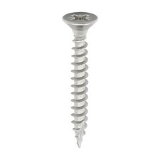 Timco - Classic Multi-Purpose Screws - PZ - Double Countersunk - Stainless Steel (Size 4.0 x 50 - 14 Pieces)