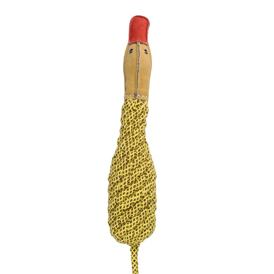 image 1 of Benji & Flo Gander The Goose Suede Dog Toy - Multicoloured - One Size