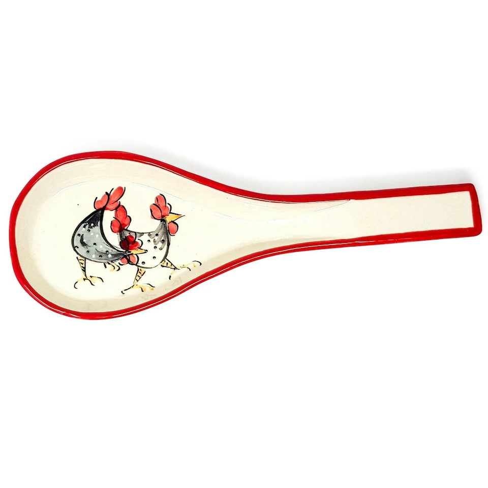 image 1 of Verano Spanish Ceramics Farmhouse Ceramic Spoon Rest - 27cm