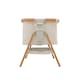 image 3 of Tutti Bambini Cozee Bedside Crib - Scandinavian Walnut/Ecru