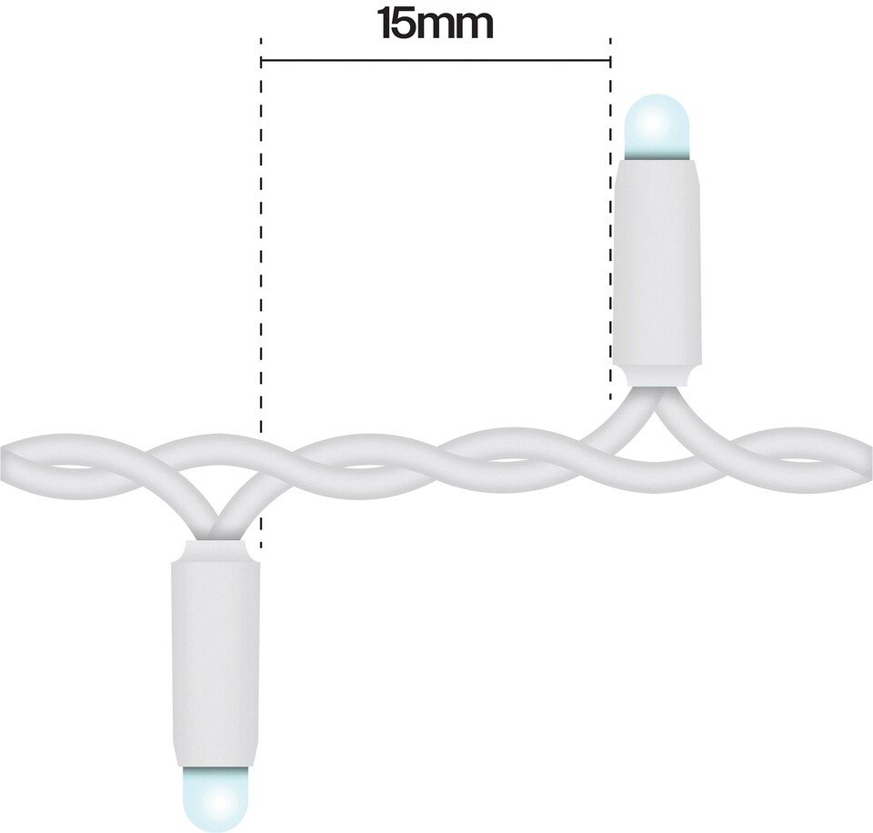 image 1 of Cluster Lights White Rubber IP65 RGB 50M
