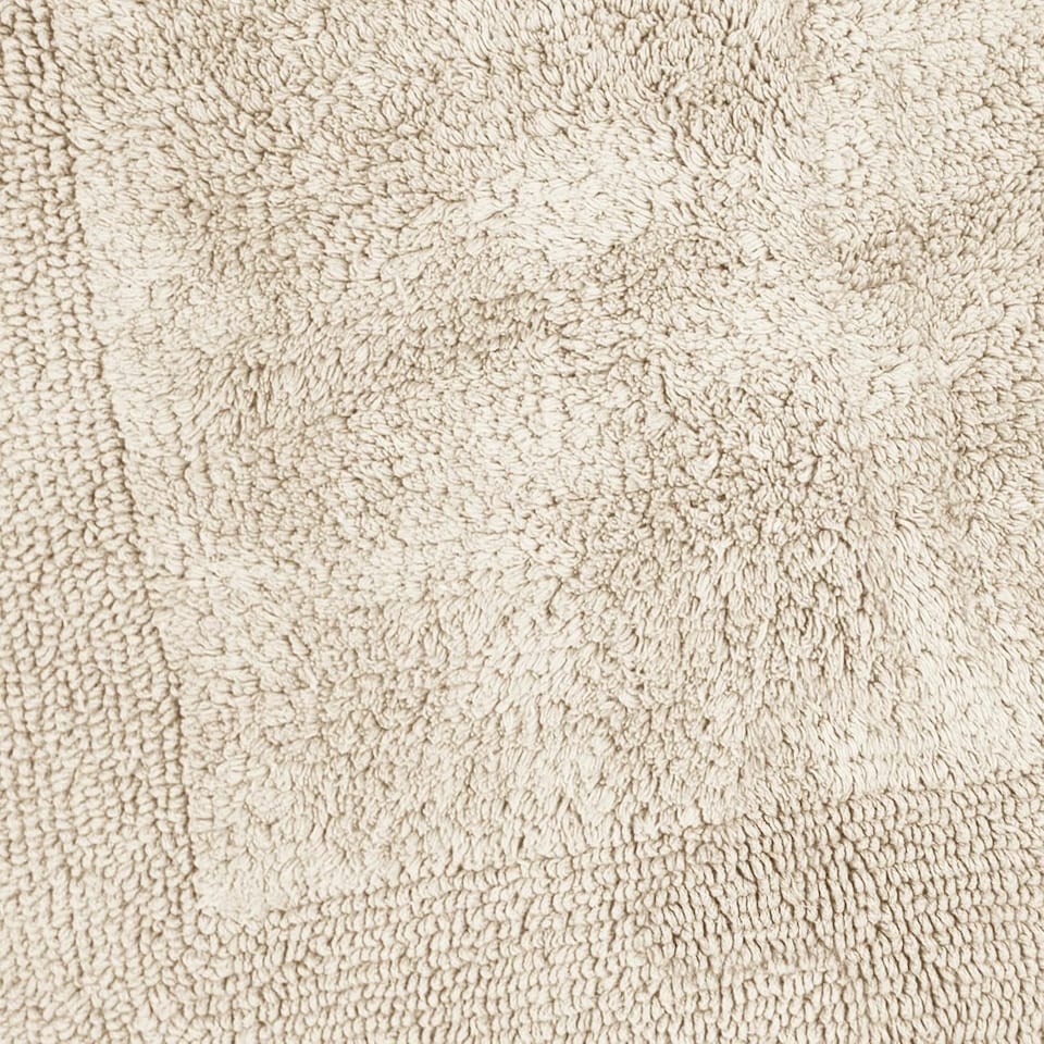 image 1 of Heavyweight Reversible Bath Mat Rug 53 x 85cm - Stone