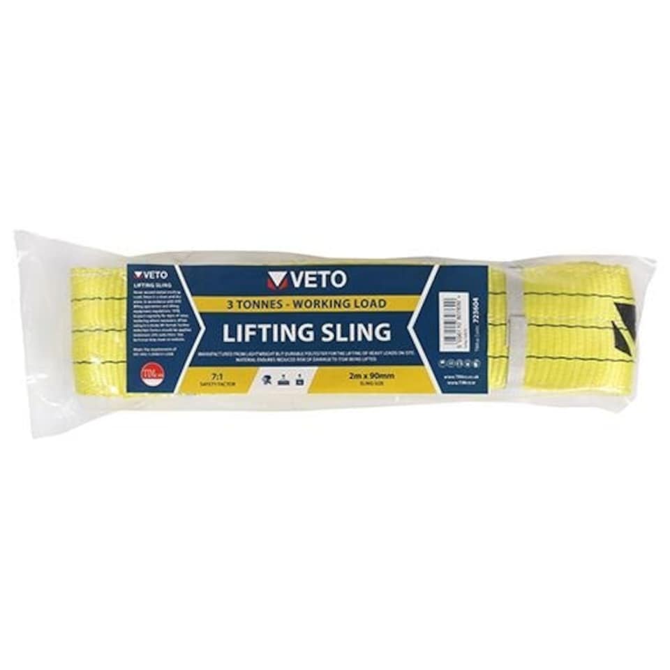 image 1 of Timco - Lifting Sling 3000kg / 3 Tonnes (Size 2m x 90mm - 1 Each)