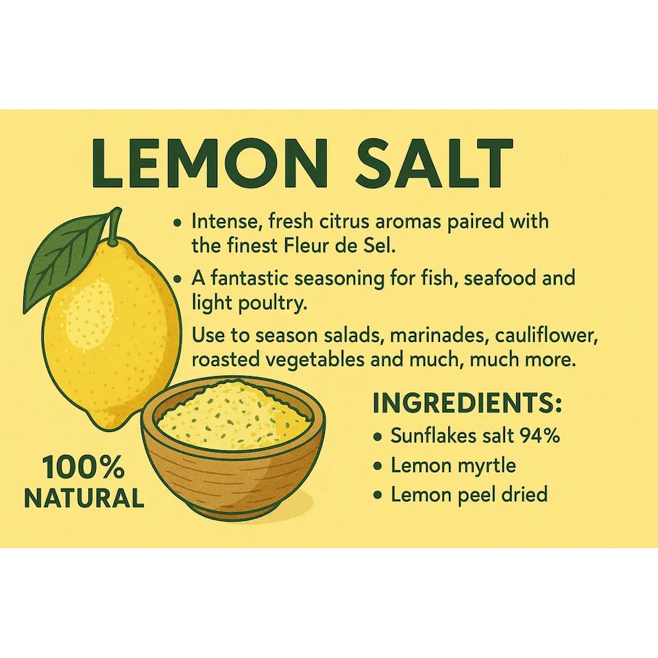 image 1 of Lemon Salt 100g (Sussex Wholefoods)
