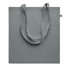 MidOcean Zoco Colour Recycled Cotton Shopper Bag - Stone Grey - One Size Blue