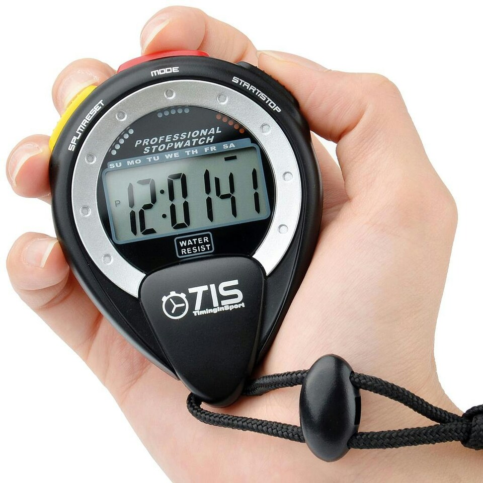 image 1 of TIS Pro 025 Stop Watch - Black/White - One Size