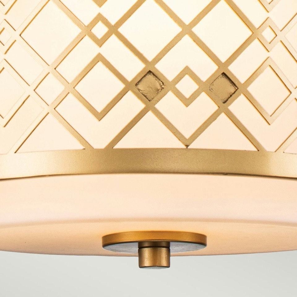 image 1 of Ziggy Cylindrical Pendant Ceiling Light, Lacquered Gold