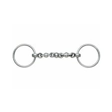 Shires Waterford Horse Loose Ring Snaffle Bit - Silver - 6in