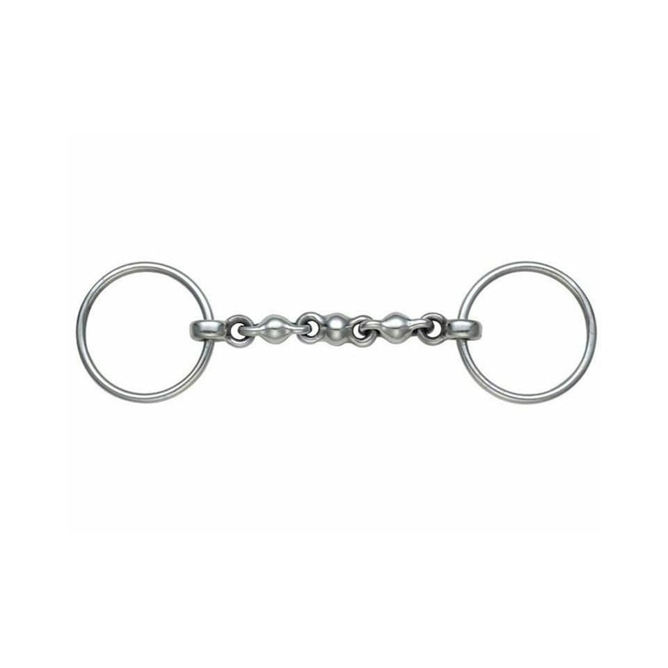 Shires Waterford Horse Loose Ring Snaffle Bit - Silver - 6in