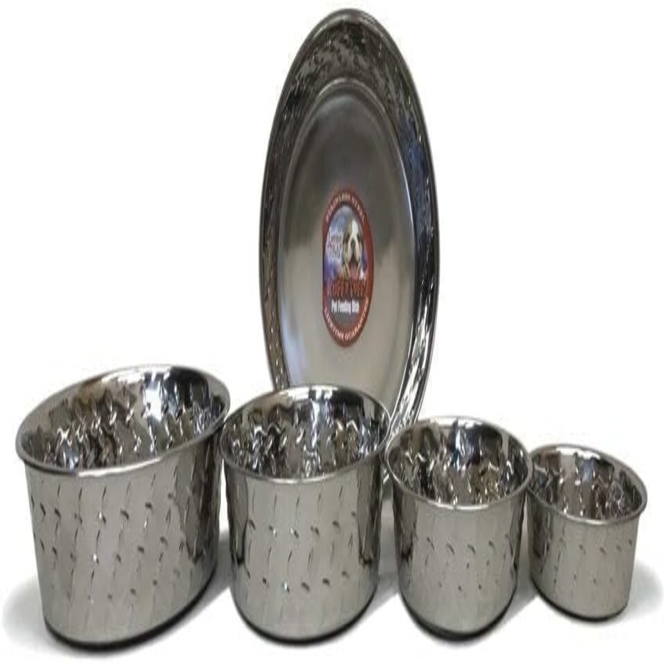 image 1 of Loving Pets Ruff-N-Tuff Diamond Plated Dog Bowl X-Large 4.7L