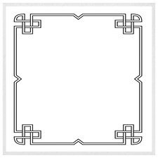 Roman ornamental frame (Picture Frame) White | XS
