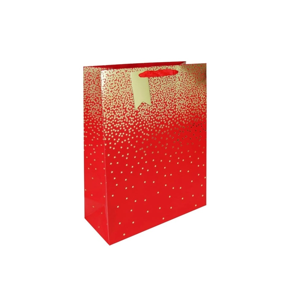 image 1 of Red Ombre Christmas Medium Gift Bag