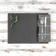 image 4 of Argon Tableware Rectangle Slate Placemats - 30 x 20cm - Pack of 4