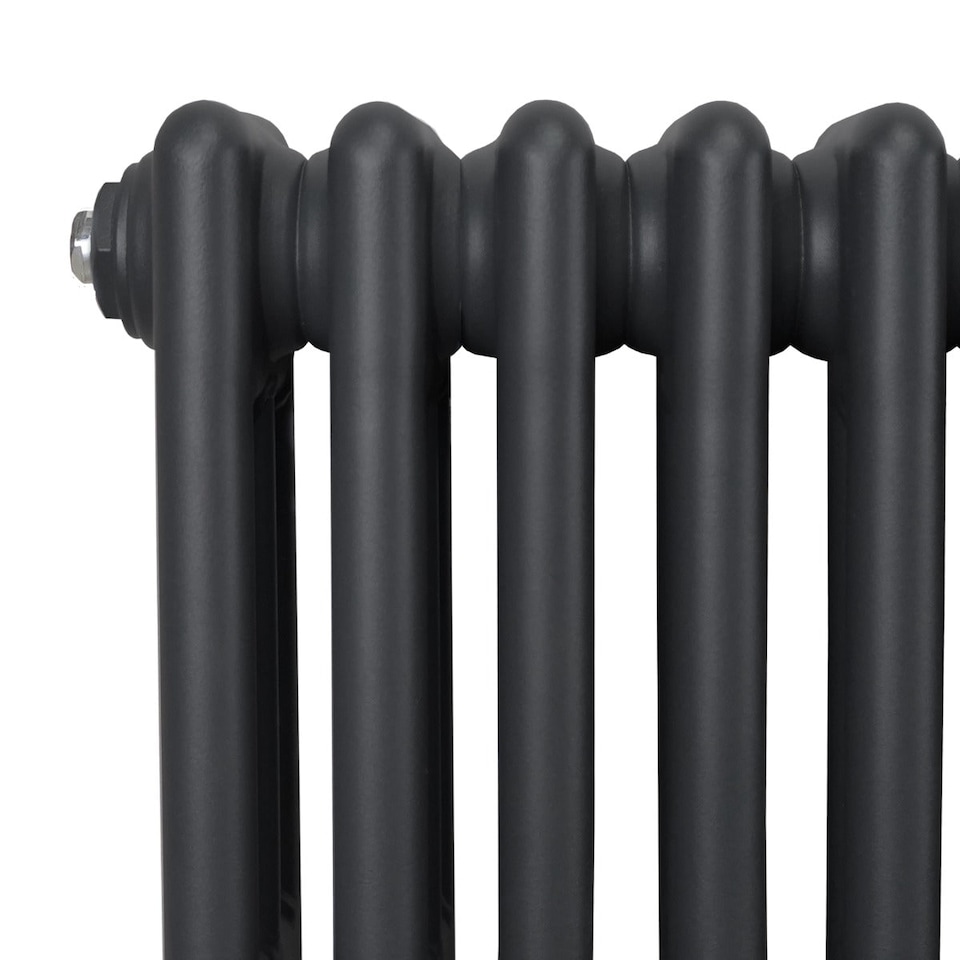 image 1 of Traditional 3 Column Radiator 600 x 832mm Anthracite Grey