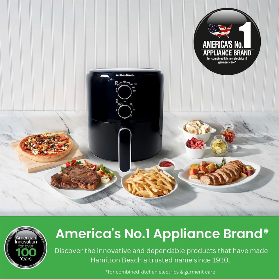 image 1 of Hamilton Beach SimpliFry 4.2L Manual Air Fryer