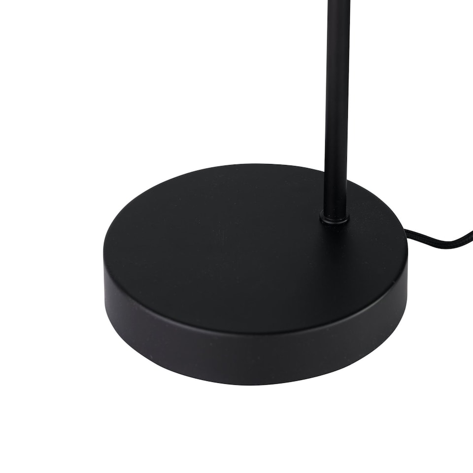 image 1 of Set of 2 Victoria - Black Touch Lamps with Frosted Glass Shades | Black | White | Large | 2