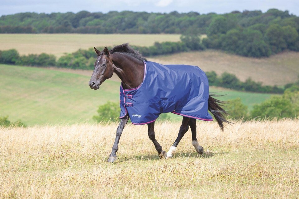 image 1 of Shires Tempest Original 100 Turnout Rug | Blue | Size: 4ft 3
Colour: Navy Blue