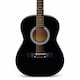 image 4 of Black 39 Inch Full Size 6 String Steel Strung Acoustic Guitar | Black