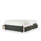 image 1 of Majestic 1000 Pocket Sprung Charcoal Linen 4 Drawer Divan Set Small Double