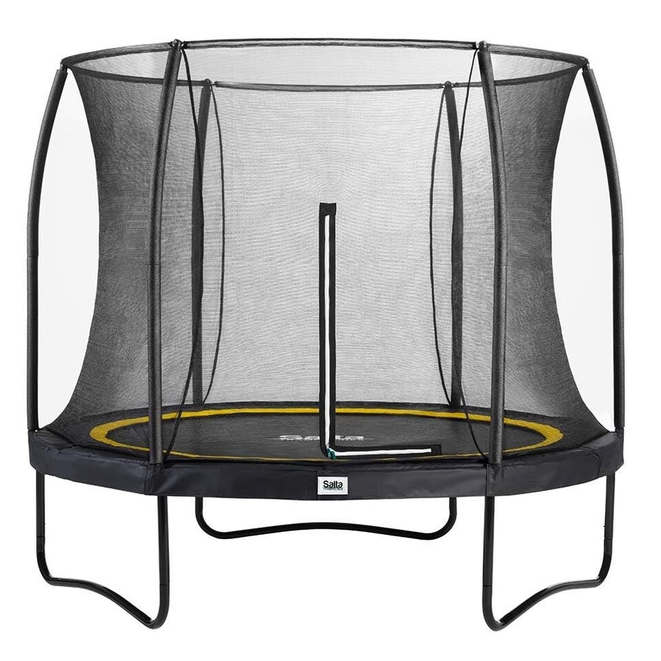 image 1 of 10ft Salta Black Round Comfort Edition Trampoline with Enclosure