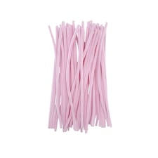 Pack of 50 Pastel Pink Coloured Pipe Cleaners 30cm x 6mm Craft Chenille Stems
