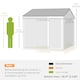 image 7 of Outsunny 7 x 6 ft Metal Garden Shed Outdoor Storage Shed w/ Door, Dark Grey 