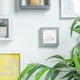 image 5 of Nicola Spring 4 x 4" Photo Frames - Grey - 3D Photo Frame Picture Frame Box Portrait Display Case (12.5 x 12.5cm) Set of 5