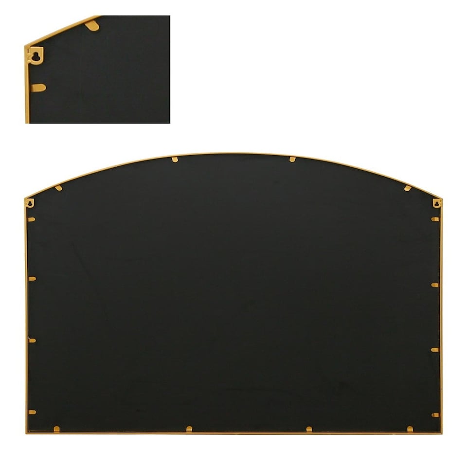 image 1 of The Arcus - Gold Framed Arched Window Leaner/Wall Mirror 39" X 39" (100x100CM) Suitable for Inside and Outside! Gold