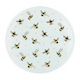 image 1 of Scattered Bees Round Worktop Protector - Textured Glass Chopping Board