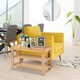 image 7 of COSTWAY 3-Tier Bamboo Shoe Bench Shoe Organizer Entryway Natural | Multi
