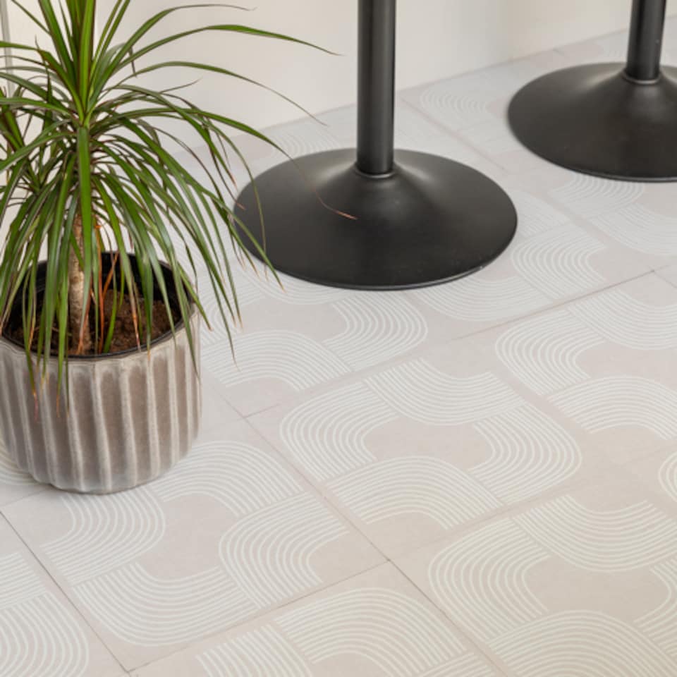 image 1 of d-c-fix Soft Angles 30.48 x 30.48cm Self-adhesive Vinyl Floor Tiles Pack 11 | 1sqm