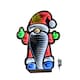 image 8 of 40cm Infinity Christmas Santa with Metal Base and Multi-Coloured LEDs
