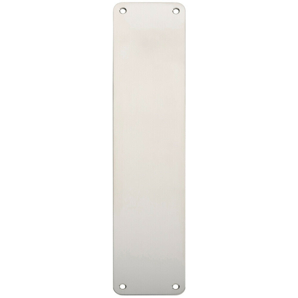 Plain Door Finger Plate 350 x 75mm Bright Stainless Steel Push Plate