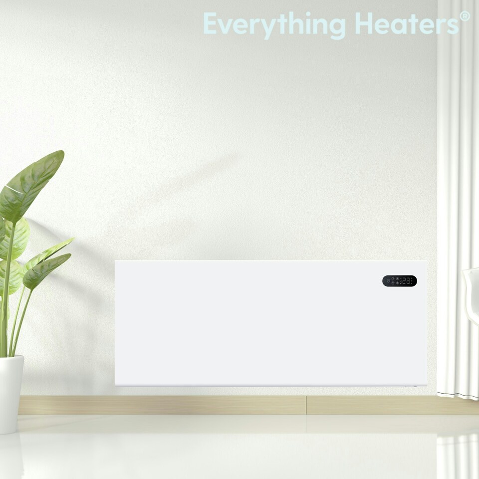 image 1 of 2000W Electric Panel Heater for Home or Office - Wall Mounted or Portable Freestanding with Touchscreen Timer and Thermostat