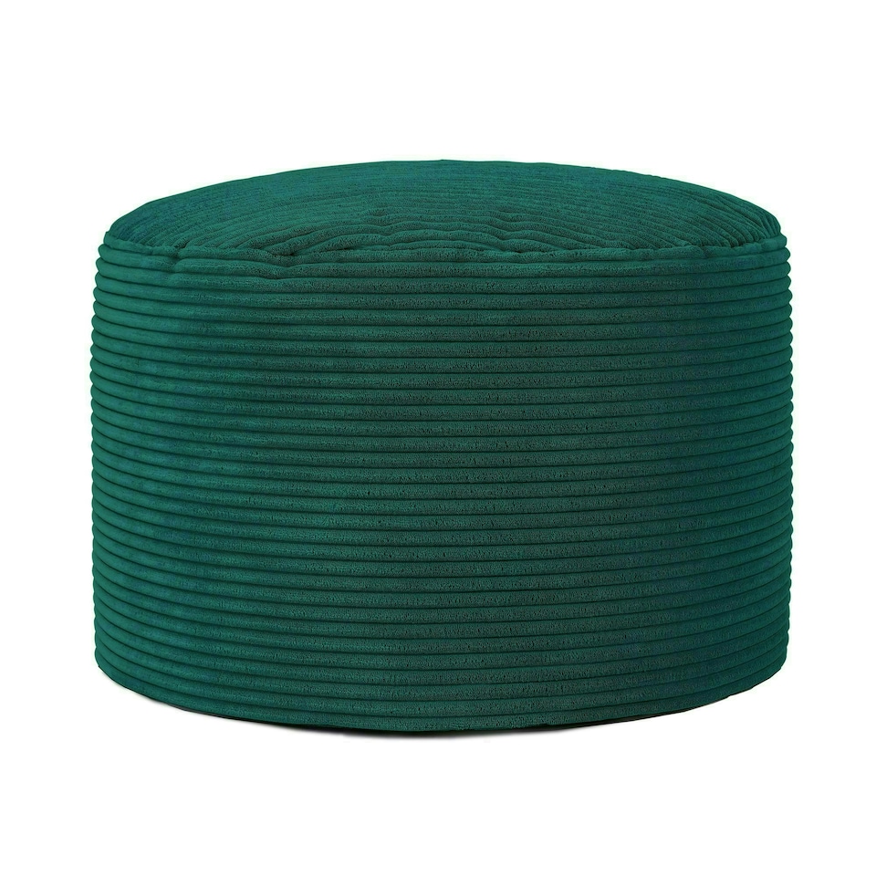 image 1 of icon Frankie Beanbag Footstool Corduroy Teal Green