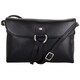 image 1 of Premium Soft Genuine Leather Cross Body Shoulder Bag, Tassel Detail Black | Black