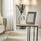 image 2 of C Shaped Side Table Natural Brown Brown