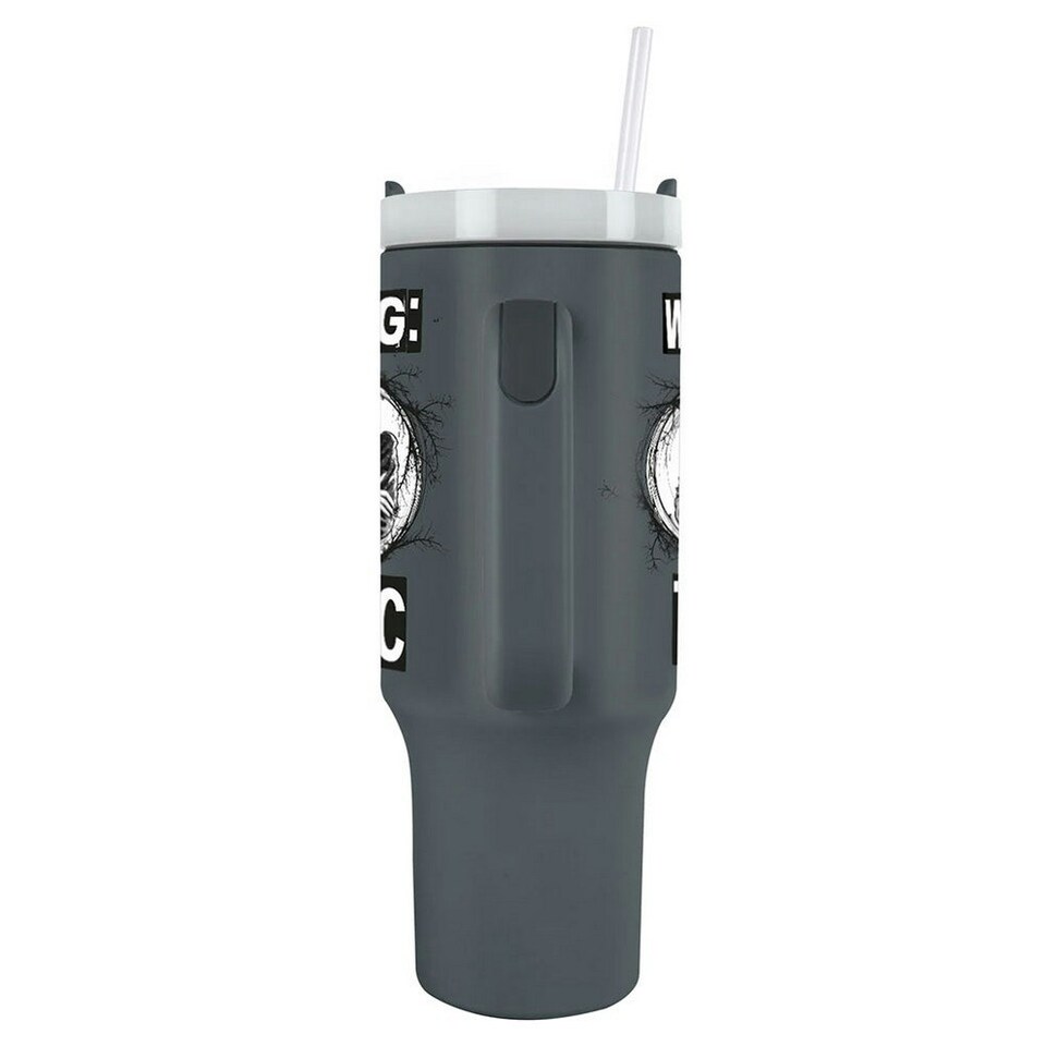 image 1 of Wednesday Warning Toxic 1.2L Travel Mug - Grey/Black/White - One Size Grey