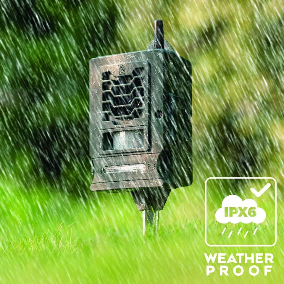 image 1 of Ultrasonic Smart Link Cat Repellent System Battery Powered Waterproof