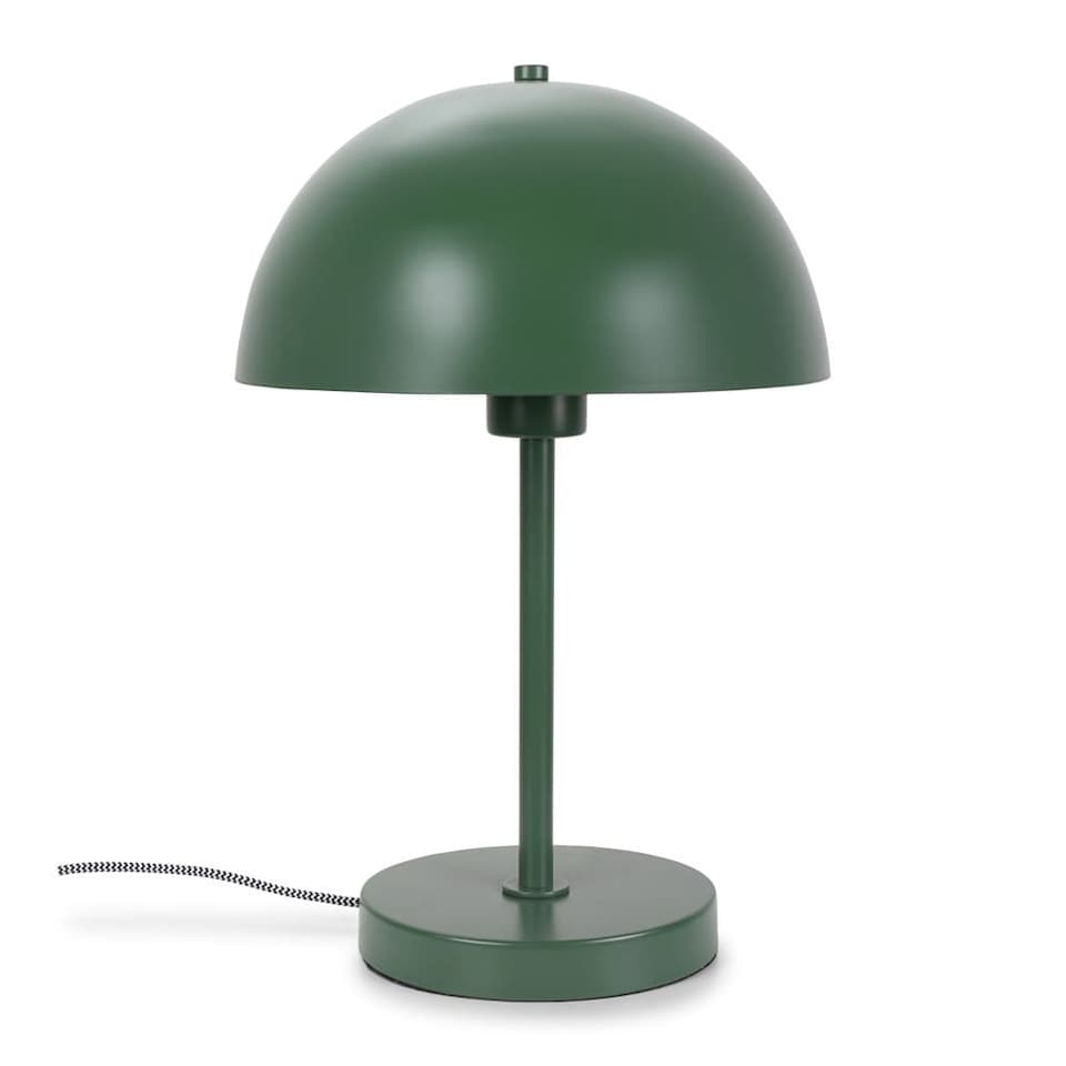 image 1 of ValueLights Stassi Green Mushroom Dome Metal Table Lamp | Green