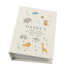 Personalised Animals 6x4 Photo Album White