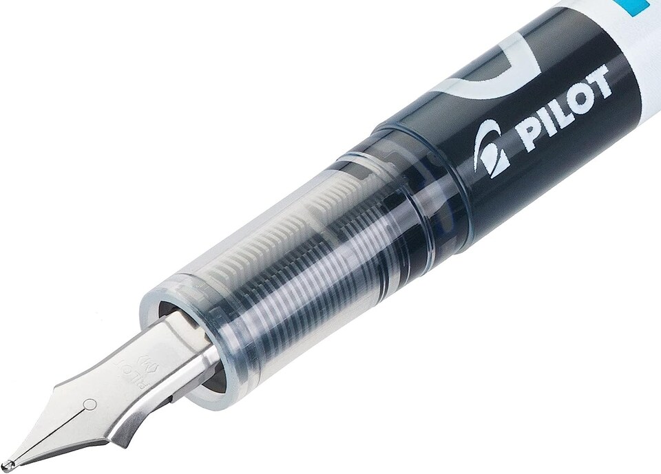 image 1 of PILOT V Pen Erasable Disposable Fountain Pen 0.58mm Pack of 12