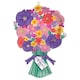 image 1 of Happy Mother's Day Sweet Floral Bouquet Helium Foil Giant Balloon 76cm / 30 in Multi