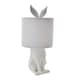 image 2 of Hestia Hiding White Rabbit Table Lamp White