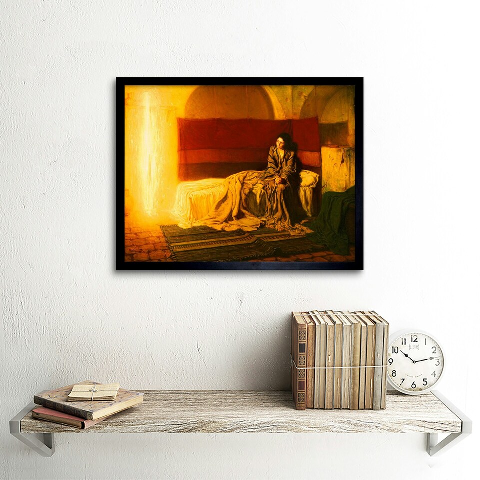 image 1 of Tanner The Annunciation Home Decor 12x16" Framed Wall Art Print