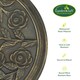 image 4 of GardenKraft 16860 Heavy Duty Resin Rose Style Parasol Base Bronze