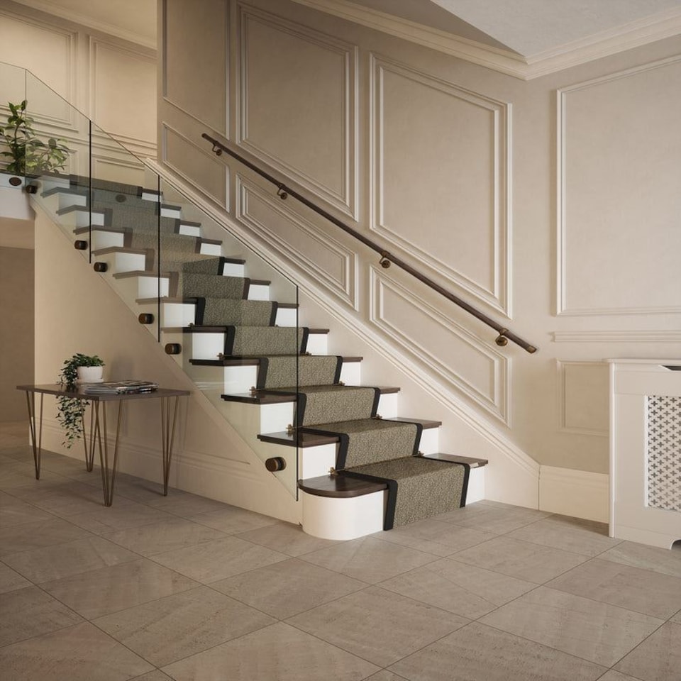 image 1 of Rothley Wooden Stair Handrail Kit Ebony Wood 3.6m