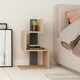 image 2 of Decortie Rosie 3-Tier Side Table 42x30x72cm Oak