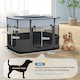 image 7 of PawHut Portable Dog Pen for Puppies, Rabbits, Kittens, Guinea Pigs - Grey