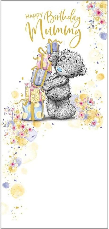 image 1 of Bear Stacking Presents Mummy Birthday Card